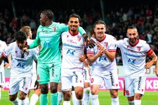 Les joueurs du FC Sion fêtent leur victoire et leur maintien à Tourbillon